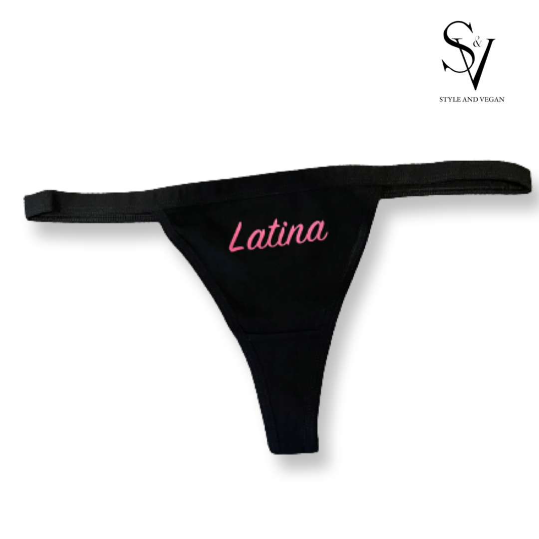 Latina Black Thong – Style and Vegan