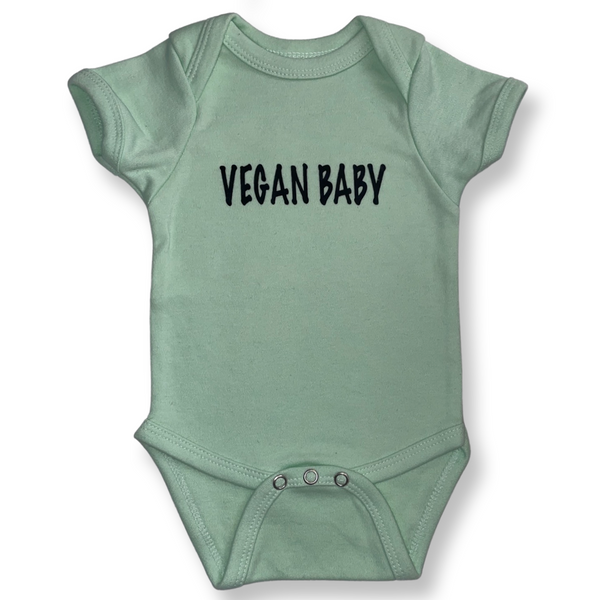 Vegan Baby Green Onesie