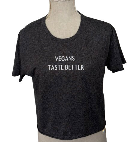 Grey Vegans Ta5te Better Crop Top