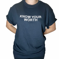 Know Your Worth Unisex Black T-Shirt