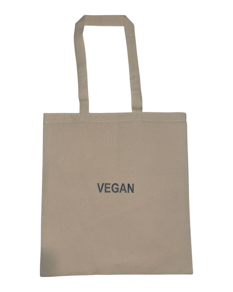 Vegan Natural Tote Bag