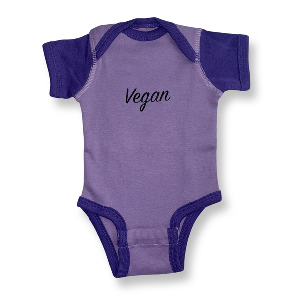 Vegan Purple Onesie 0-3 Months Only