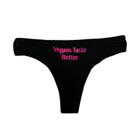 Vegans Ta5te Better Pink Letters