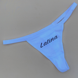 White Latina Thong